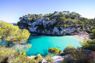 Macarelleta beach, Menorca, İspanya