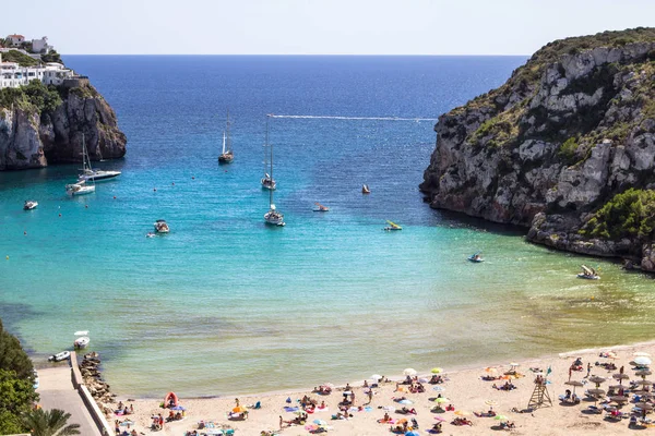 Cala en porter strandtól, menorca, Spanyolország — Stock Fotó