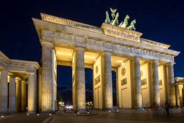 Brandenburger tor, Berlin, gece