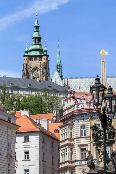 Architecture of buildings of Prague — Stock Photo, Image