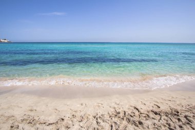 Mondello beach, Sicilya , İtalya