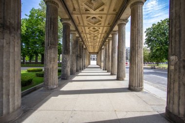 Eski Müzesi Parkı colonnade, Berlin, Almanya