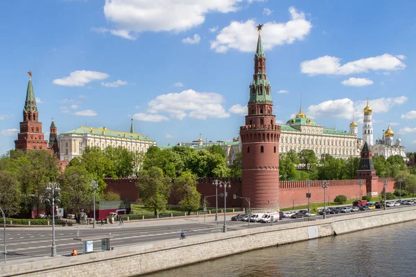 Moskow Kremlin dinding, Rusia — Stok Foto