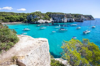 Macarelleta beach, Menorca, İspanya