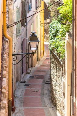 Eski şehir Menton Provence, Fransa 