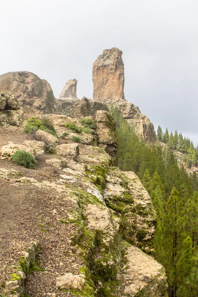 Roque nublo su gran canaria — Foto Stock