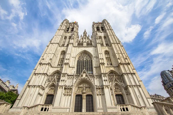 Catedral de San Miguel y Santa Gúdula en Brussel, Bélgica —  Fotos de Stock