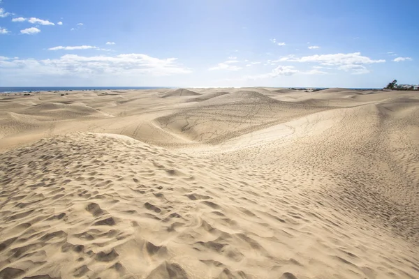 Maspalomas Sand Dune öknen, Grand Canaria — Stockfoto