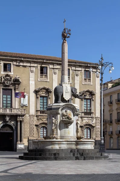 Statue d'éléphant à Catane, Italie — Photo