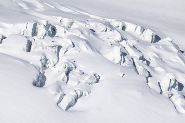 Karla kaplı buzul in bir dağlar, Saas-Fee İsviçre