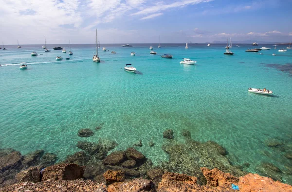 Cala Saona beach, Formentera, Spain — 图库照片