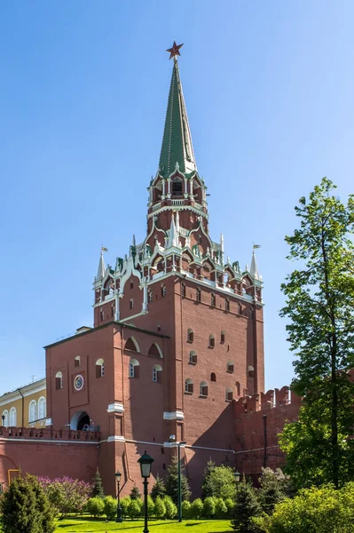 Der Spasskaja-Turm des Moskauer Kremls, Russland — Stockfoto