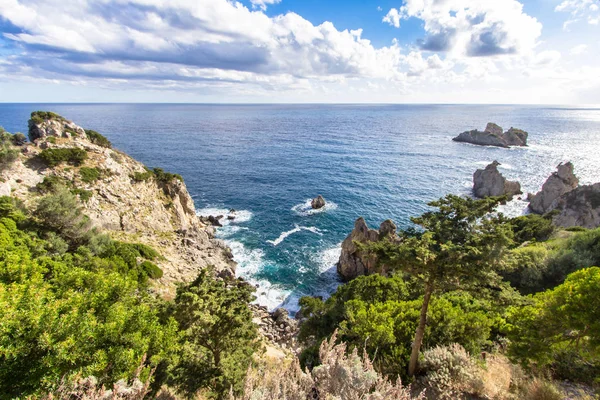 Costa oeste de Corfú, Grecia —  Fotos de Stock