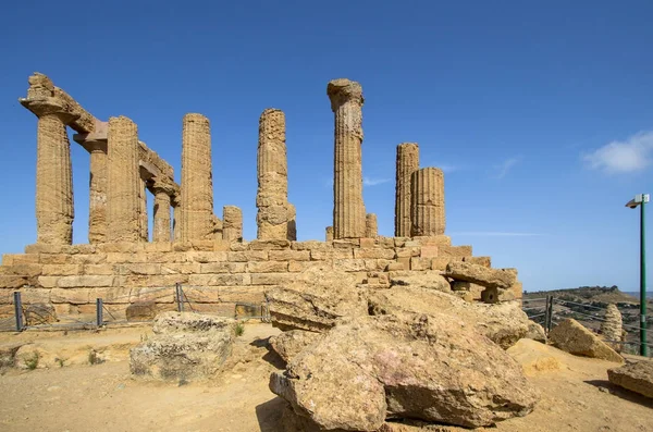 Templo de Juno no Vale dos Templos, Agrigento, Itália — Fotografia de Stock