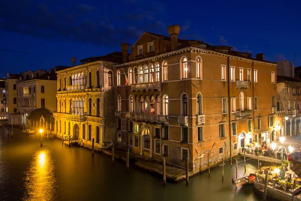 Canal Grande por la noche, Venecia, Italia —  Fotos de Stock