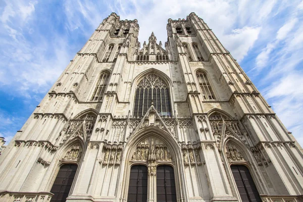 Catedral de San Miguel y Santa Gúdula en Brussel, Bélgica —  Fotos de Stock