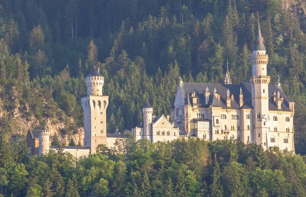 Berömda Slottet Neuschwanstein Bayern Tyskland — Stockfoto