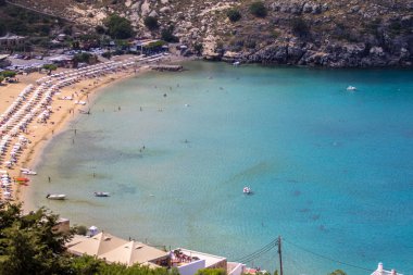 Lindos bay, Rhodos, Yunanistan