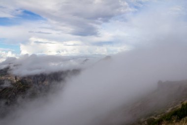 Dağ manzarası Madeira, Portekiz