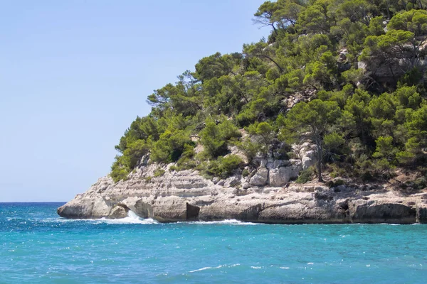 Cala Mitjana, Menorca, Ισπανία — Φωτογραφία Αρχείου