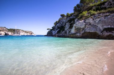 Macarelleta beach, Menorca, İspanya
