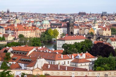 Prag 'ın panoramik görünümü