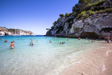 Macarelleta beach, Menorca, İspanya
