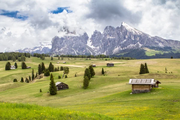 Mount Langkofel (Langkofel) in de Dolomieten van Zuid-Tirol, Italië — Stockfoto