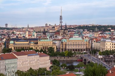 Prag 'ın panoramik görünümü