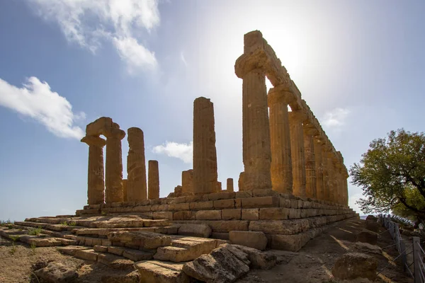 Templo de Juno no Vale dos Templos, Agrigento, Itália — Fotografia de Stock