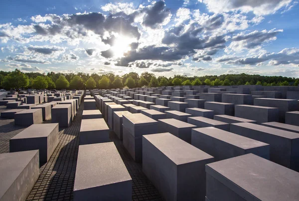 Memorial aos judeus assassinados da Europa em Berlim — Fotografia de Stock