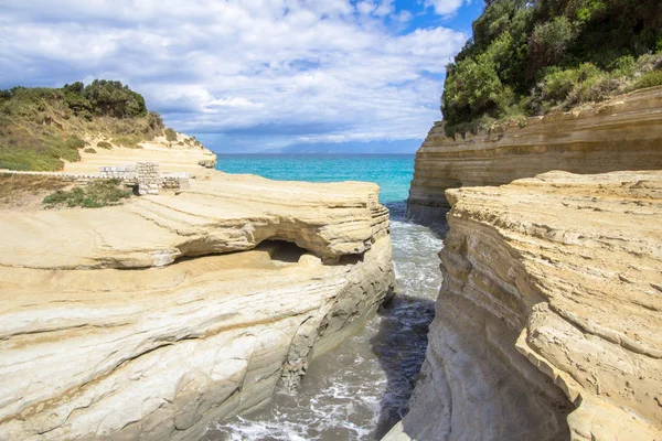 Canal D'Amour at Sidari, Corfu, Greece — Stock Photo, Image