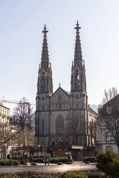 Stadens kyrka i Baden Baden, Tyskland — Stockfoto