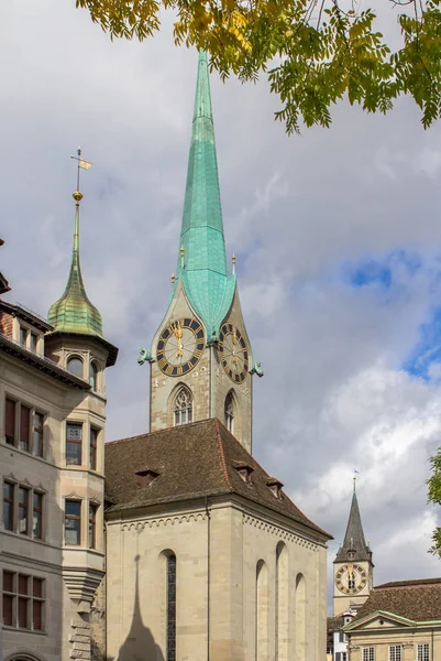 聖母教会、チューリッヒ、スイス — ストック写真