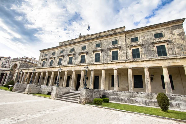 Palace of St. Michael i St. George, Korfu, Grecja — Zdjęcie stockowe