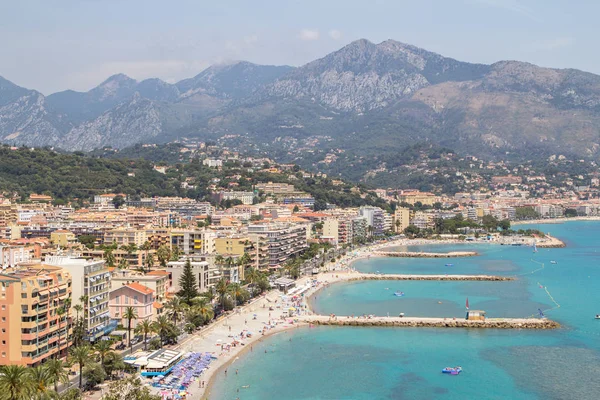 Vista panoramica di Mentone, Francia — Foto Stock