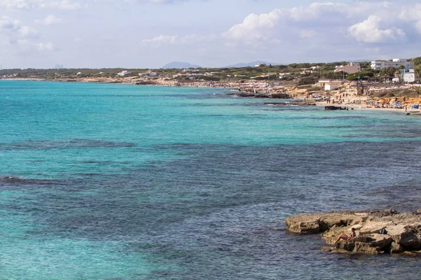Playa de Es Codol Foradat, Formentera, España — Foto de Stock