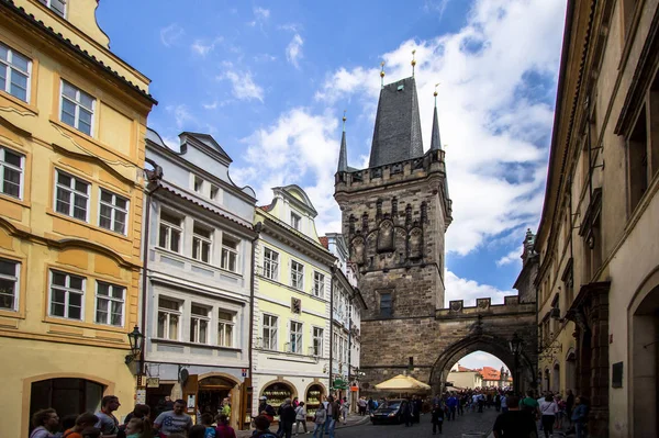 Old town wth Charles Bridge on the background — Stock Photo, Image