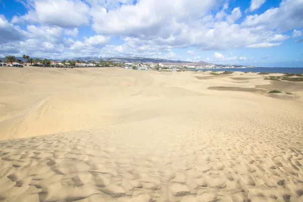 Desierto de dunas de arena de Maspalomas, Gran Canaria —  Fotos de Stock