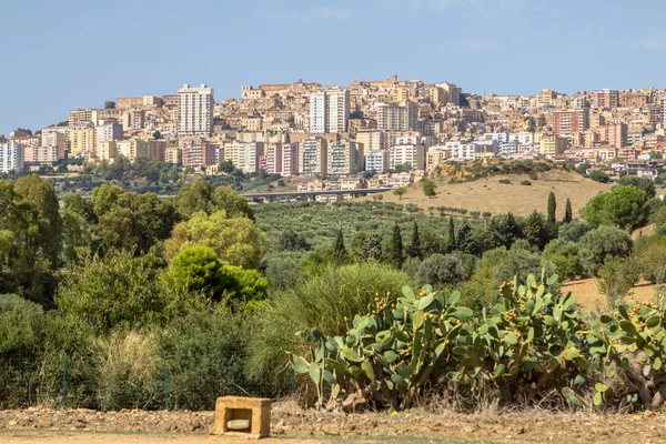 Agrigento şehir panorama, İtalya