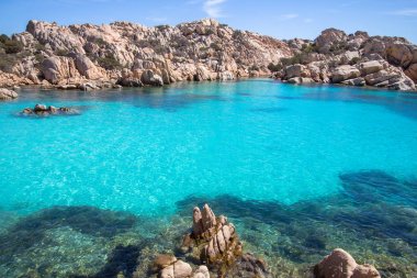 Spiaggia di Cala Coticcio, Sardegna, İtalya