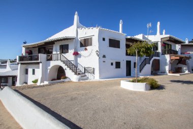 Balık tutma Binibeca Köyü, Menorca, İspanya