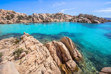 Spiaggia di Cala Coticcio, Sardegna, İtalya
