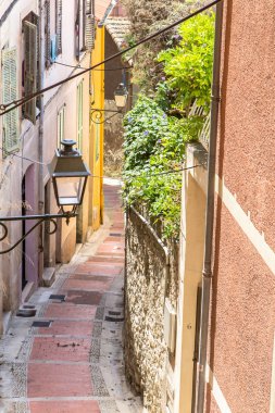 Eski şehir Menton Provence, Fransa 