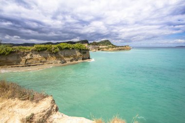Sidari kıyı şeridi Korfu, Yunanistan