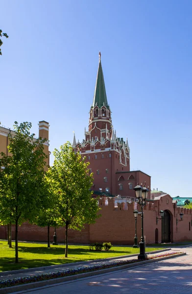 Der Spasskaja-Turm des Moskauer Kremls, Russland — Stockfoto