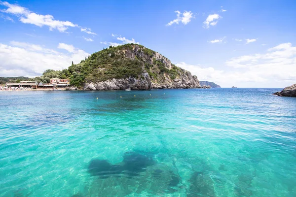 Paleokastritsa bay on Corfu, Greece — Stock Photo, Image