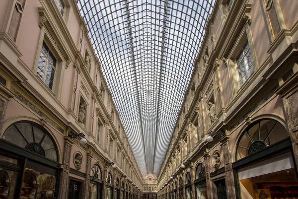 Galerías Royales Saint-Hubert en Bruselas, Bélgica — Foto de Stock