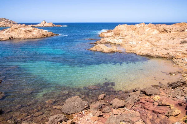 Cala Pregonda, Menorca, Spanje Spanje — Stockfoto