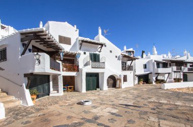 Balık tutma Binibeca Köyü, Menorca, İspanya